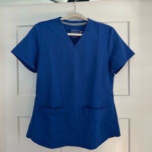 Fabletics Blue Scrub Top Size Small